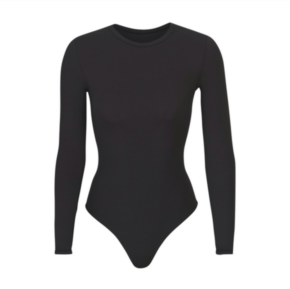 SKIMS Onyx Crew Neck Bodysuit Size Small - Picture 4 of 4